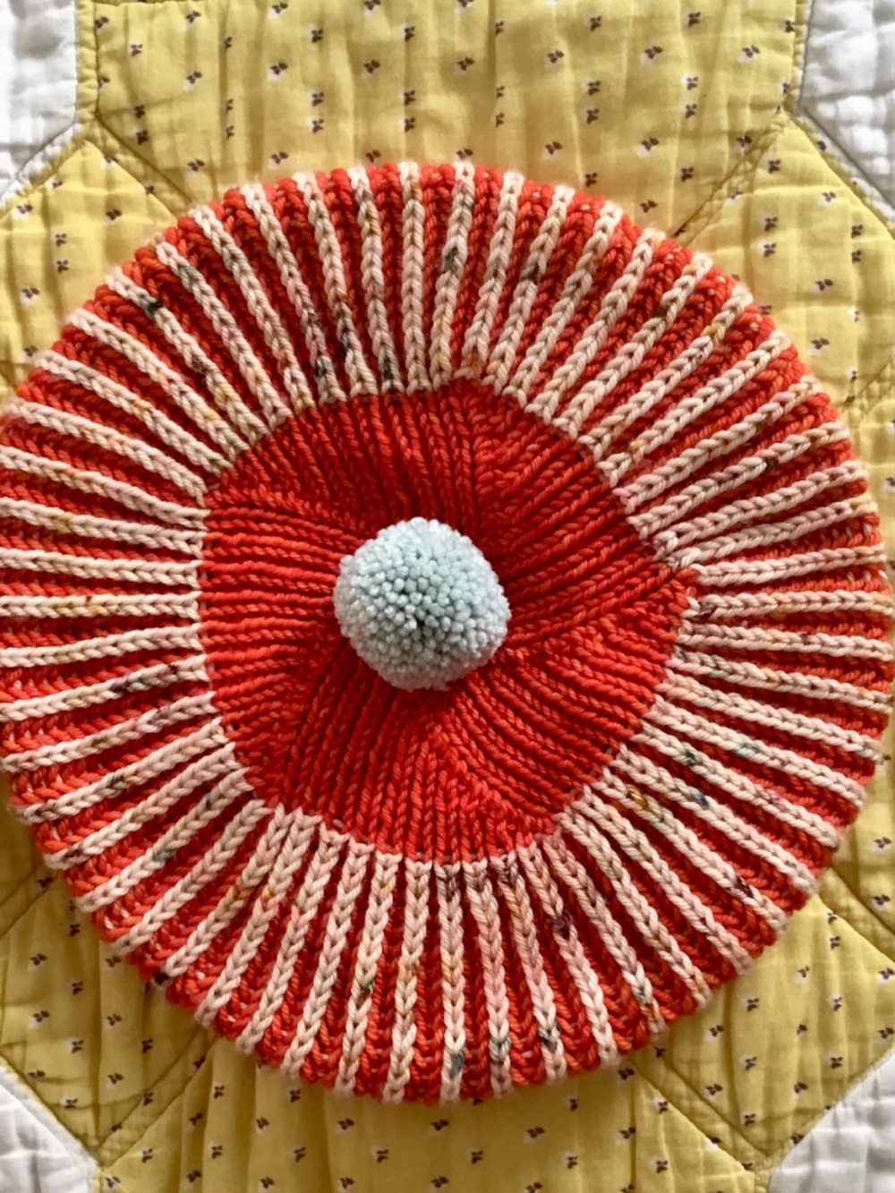 knitted beret (Misha and Puff vibe)